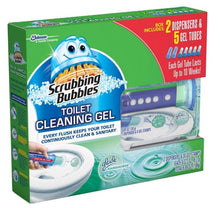 Load image into Gallery viewer, Scrubbing Bubbles Toilet, Rainshower (2 dispensers + 30 Gel Discs), 6 Ounce
